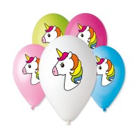 Nafukovací balónky - Unicorn - 5 ks - P5GS110 UNI