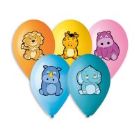 Nafukovací balónky - Zvířátka - 5 ks - P5GS110-Animals