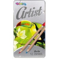 Pastelky Colorino Artist v kovovém boxu - 12 ks - R83256