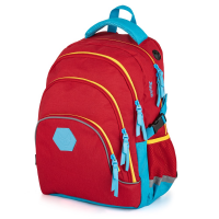 Studentský batoh OXY SCOOLER - Red - 8-40420