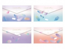 Desky s drukem DL LUX - mix 1 - Pírka - 5370565