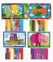 Mozaika s vypouklými samolepicími dílky - 31 x 17,5 cm - 1688