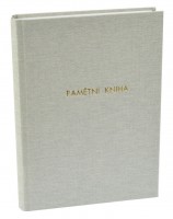Pamětní kniha 200 listů - světlý textil 