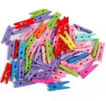 Kolíčky dekorační - barevné - 3 cm - 50 ks - PK590-10