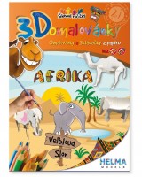 Omalovánka A4 - 3D - set Afrika - 4001299