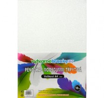 Třpytivá pěnovka A4 - bílá - 10 ks - EVA-2012/040