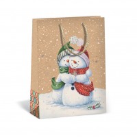 Vánoční dárková taška NATUR - 31 x 41,5 cm - 0884-0043