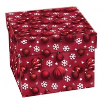 Vánoční dárková krabička H2 - 120 x 120 x 100 mm  - 501348