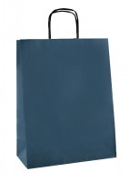 Papírová taška EKO modrá - 18 x 21 x 8 cm - 154005