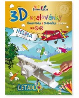 3D omalovánky A4 - Letadlo - 4001315