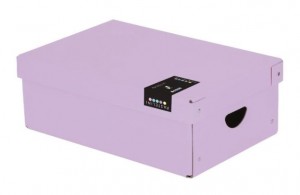 Krabice lamino malá - PASTELINi fialová - 35,5 x 24 x 9 cm - 7-01821