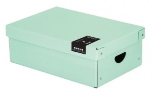 Krabice lamino malá - PASTELINi zelená - 35,5 x 24 x 9 cm - 7-01721