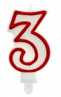 Dortová svíčka - číslo 3