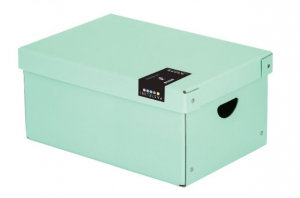 Krabice lamino velká - PASTELINi zelená - 35,5 x 24 x 16 cm - 7-01221