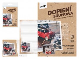 Dopisní souprava LUX 5+10 - Auto - 5550305