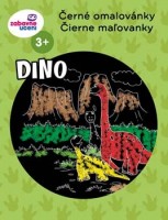 Černé omalovánky - A4 - Dino - 5426004