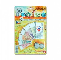 České koruny peníze do hry + mince