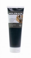 Akrylová barva Molenaer - černá - 250 ml - E48799