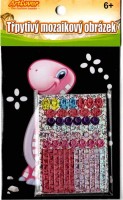 Mini třpytivý mozaikový obrázek - Dino - SPM-AS004