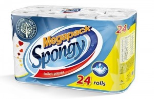 Toaletní papír Spongy - 2 vrstvý - 16 m - 24 ks
