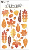Plastické samolepky - listy - 14 x 25 cm - 15102