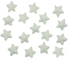 Hvězdy z polystyrenu - 3,5 cm - 16 ks - 6713