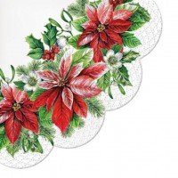 Vánoční ubrousky PAW R - Glory Poinsettia
 - SDR23130