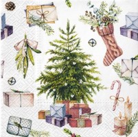 Vánoční ubrousky PAW L - Christmas at Home - SDL230300