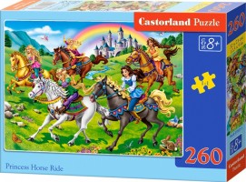 Puzzle Castorland - 260 dílků - Princezny na koni - B-27507-1