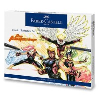 Popisovače Faber-Castell Pitt Artist - Comic Illustration - 15 ks - 0074/1671950