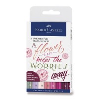 Popisovače Faber-Castell Pitt Artist Pen - Hand Lettering - 8 ks - 0074/2671240