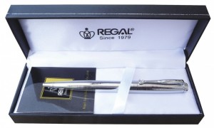 Kuličkové pero Regal HADRIAN - stříbrná - 5031603B