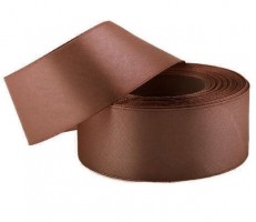 Stuha saténová 38mm/32m - hnědá - 601383
