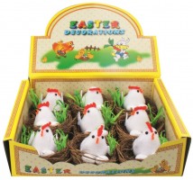 Hnízda s kuřátkem a vejci - 5,5 cm - 17136