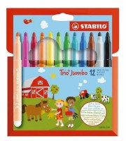 Fixy STABILO TRIO JUMBO - 12 ks - Cardboard Wallet -  380/12