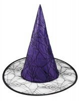 Čarodějnický klobouk - fialový - dětský - ZHL 00817
