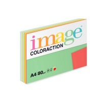 Kancelářský barevný papír Coloraction A4-80g/m2 - 10 barev po 25 listech
