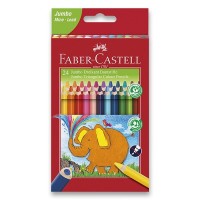 Pastelky Faber-Castell - Extra Jumbo - trojhranné - 24 barev - 0086/1165240