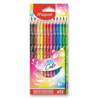 Pastelky Maped - Mini Cute - trojboké - 12 barev - 0086/9862201