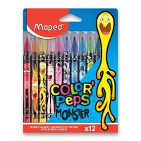 Fixy MAPED Color'Peps Monster - 12 barev - 0081/9845400