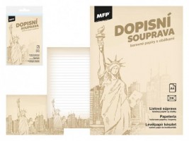 Dopisní papír barevný LUX 5+10 - New York - 5550318