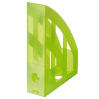 Stojan na spisy A4 - transparentní - zelená - 10653749