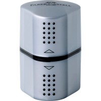 Ořezávátko Faber-Castell - Grip 2001 Trio - stříbrná - 183800
