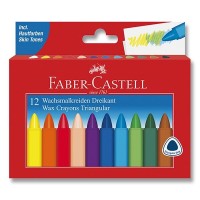Voskovky Faber-Castell - trojhranné - 12 ks - 120090