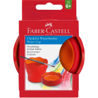 Kelímek na vodu Faber-Castell - CLIC & GO - červená - 0144/1815101