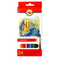 Souprava akvarelových pastelek - Ryby - 24 ks - 3718