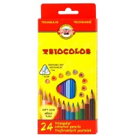 Souprava trojhranných pastelek Triocolor - 24 ks - 3134