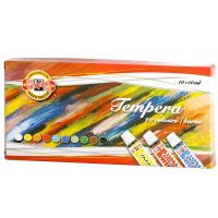 Temperové barvy Koh-i-noor - 10 odstínů - 10 ml - V01625S1004KS