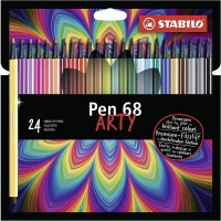 Prémiové vláknové fixy - STABILO Pen 68 - ARTY - 24 ks