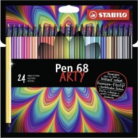 Prémiové vláknové fixy STABILO Pen 68 - ARTY - 24 ks
